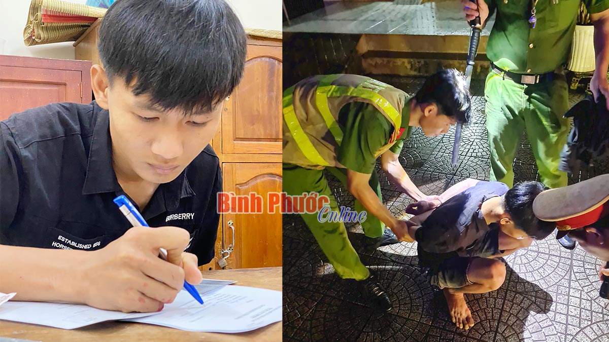 CSGT Bình Phước bắt giữ đối tượng phạm tội trên đường bỏ trốn