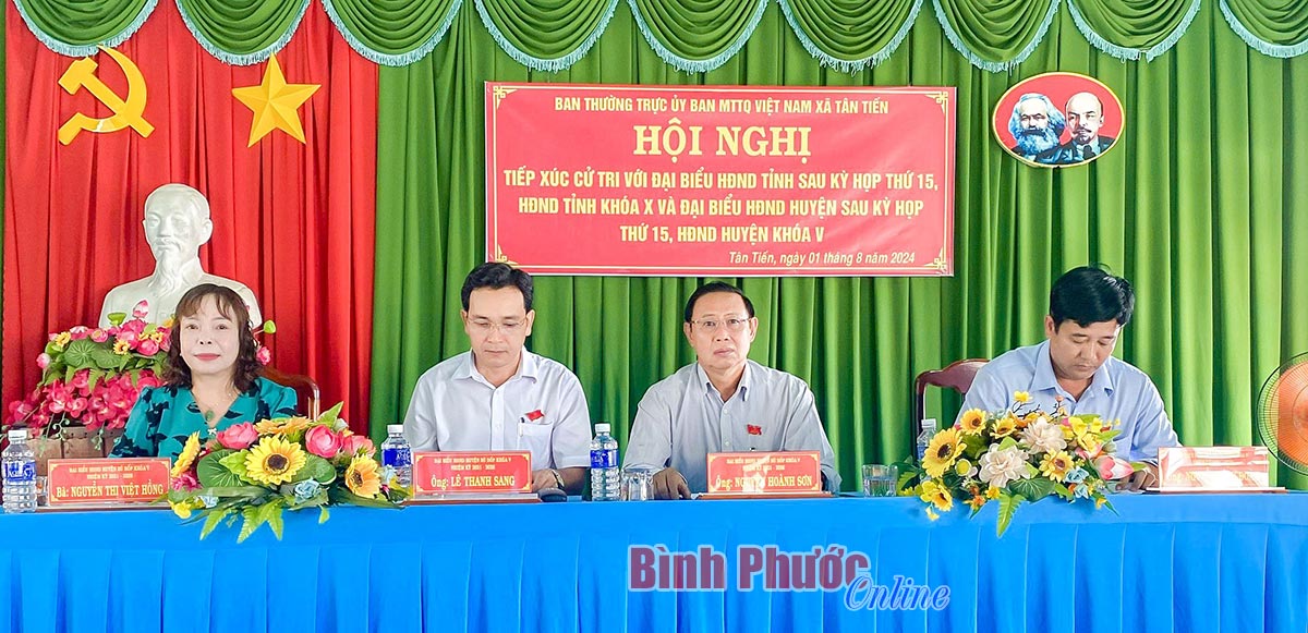 Đại biểu HĐND tỉnh tiếp xúc cử tri huyện Bù Đốp