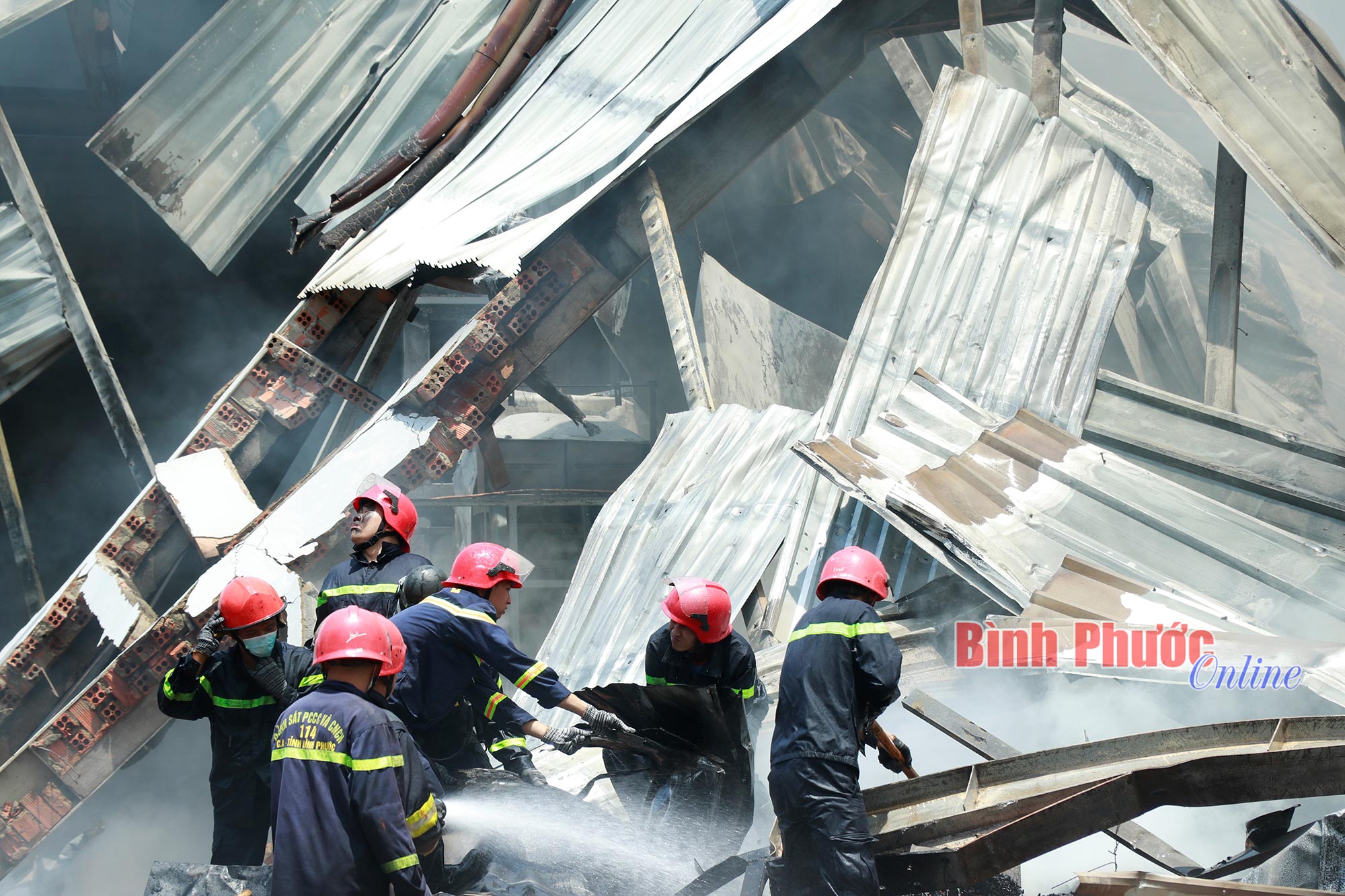 Thông tin về vụ cháy nhà kho công ty sản xuất hạt điều tại Phú Riềng