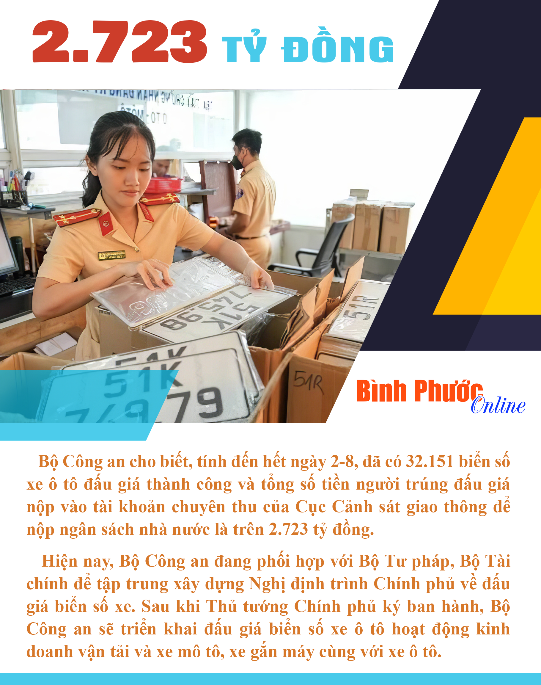 Thu về ngân sách Nhà nước hơn 2,700 tỷ đồng sau 4 phiên đấu giá biển số xe ô tô