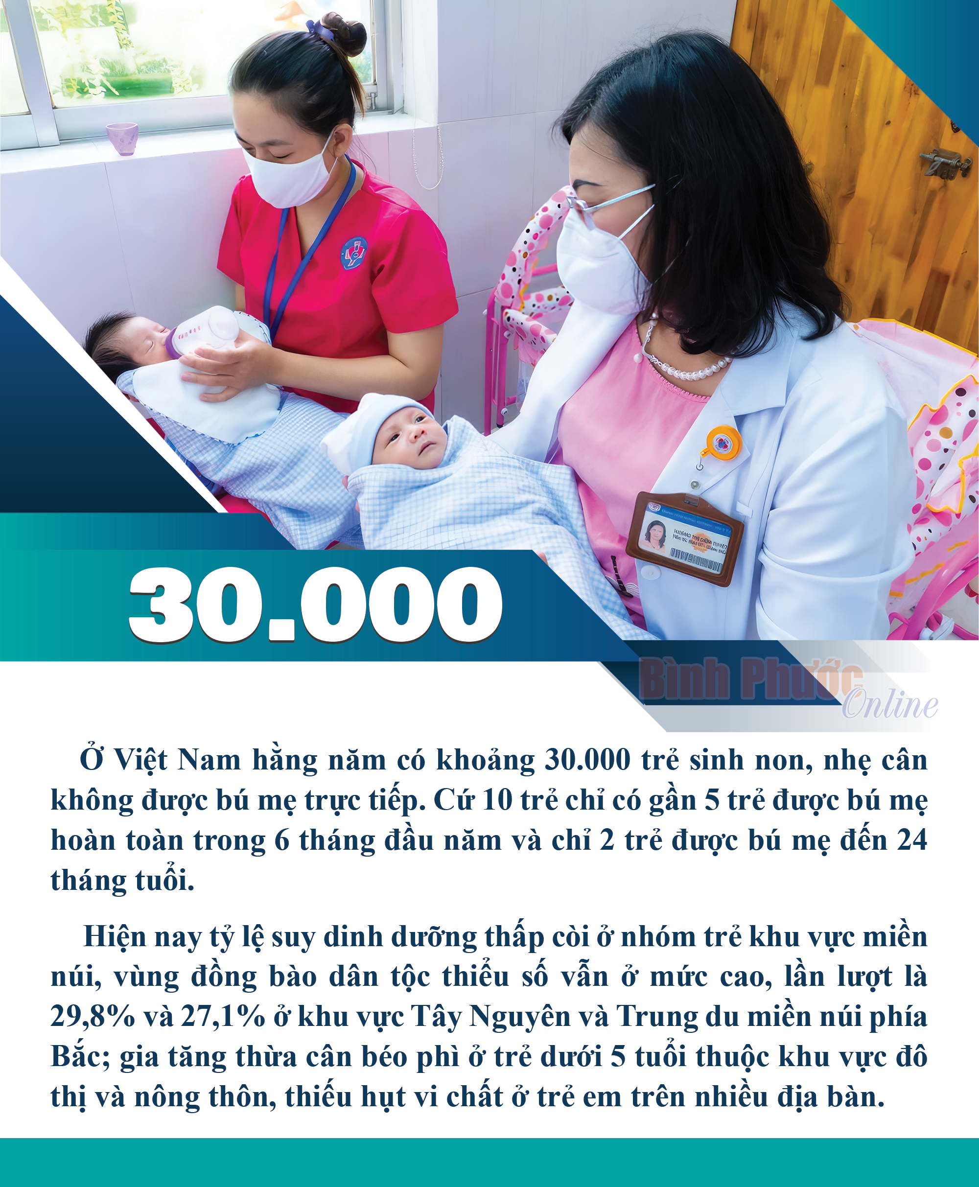 Việt Nam có khoảng 30.000 trẻ sinh non, nhẹ cân không được bú mẹ trực tiếp