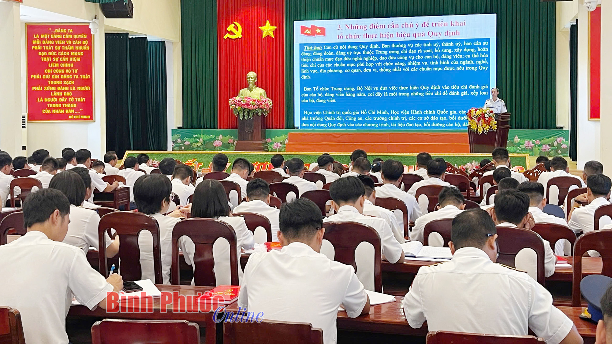Vùng Cảnh sát biển 3 tổ chức hội nghị quán triệt Quy định số 144 của Bộ Chính trị