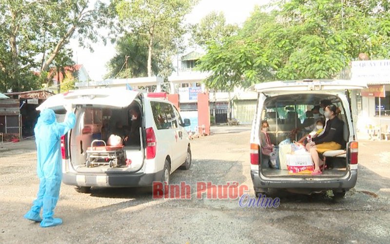 Chơn Thành: 9 trường hợp F0 khỏi bệnh được xuất viện