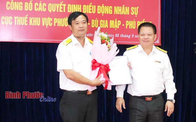 Bình Phước: Điều động Chi cục trưởng Chi cục thuế khu vực Phước Long - Bù Gia Mập - Phú Riềng