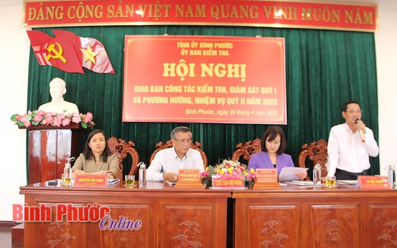 Bình Phước: Nhiều chuyển biến tích cực trong công tác kiểm tra, giám sát 9 tháng năm 2022