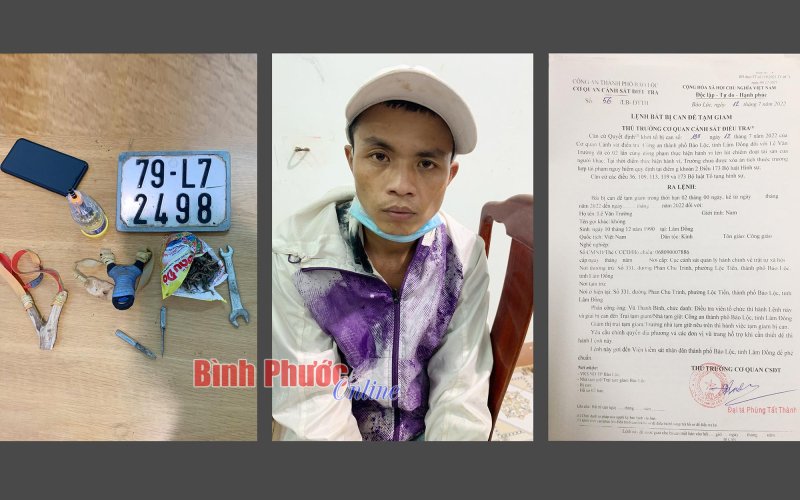 Bình Phước: Phát hiện, bắt giữ đối tượng có lệnh bắt bị can để tạm giam