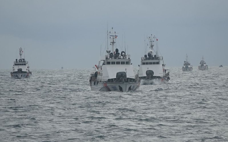 Cảnh sát biển diễn tập chiến thuật vòng tổng hợp và bắn đạn thật