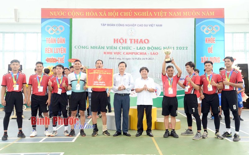 Cao su Krông Buk - RATTANAKIRI nhất hội thao CNVC-LĐ khu vực Campuchia - Lào