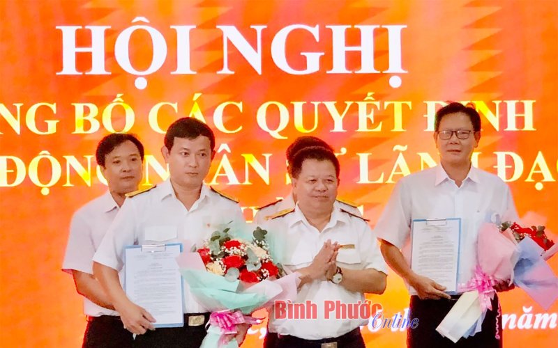 Cục Thuế Bình Phước điều động lãnh đạo các phòng chuyên môn và chi cục thuế khu vực