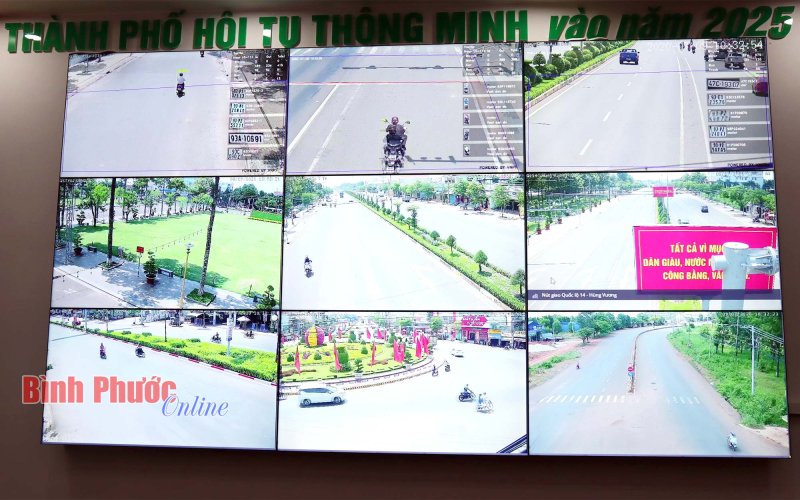 Đồng Xoài: Hệ thống camera giám sát phát huy hiệu quả