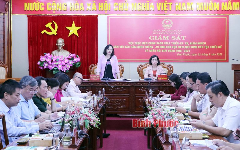 Hội đồng Dân tộc Quốc hội đánh giá cao chương trình giảm 1.000 hộ nghèo DTTS của Bình Phước