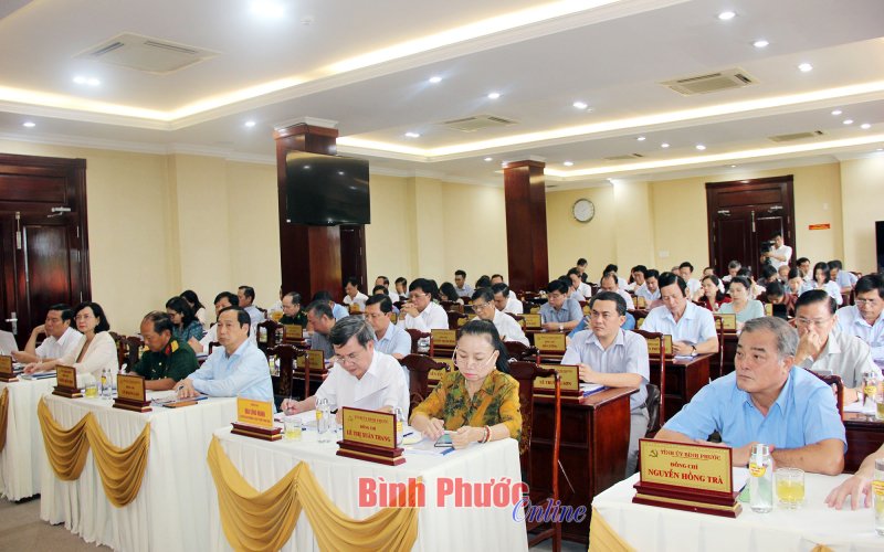 Hội nghị lần thứ X Ban Chấp hành Đảng bộ tỉnh Bình Phước, nhiệm kỳ 2020-2025 (mở rộng)