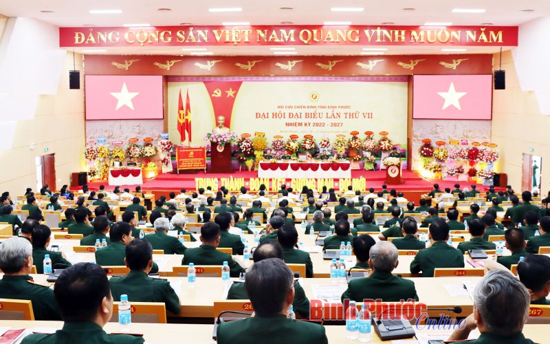 Khai mạc Đại hội đại biểu Hội Cựu chiến binh tỉnh Bình Phước lần thứ VII