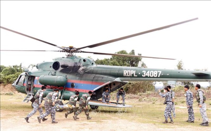 Lần đầu tiên, quân đội Lào - Việt Nam - Campuchia tổ chức diễn tập cứu hộ, cứu nạn