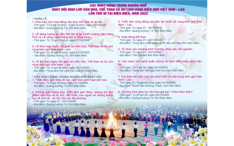 Ngày hội giao lưu văn hóa, thể thao và du lịch vùng biên giới Việt Nam - Lào lần thứ III tại Điện Biên