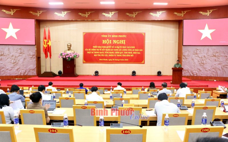 Tỉnh ủy Bình Phước triển khai Nghị quyết số 12 của Bộ Chính trị