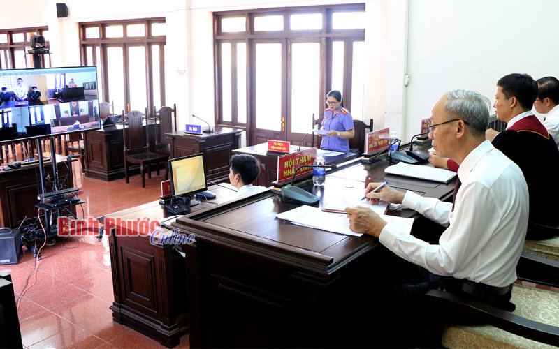 Tòa án nhân dân TP. Đồng Xoài xét xử thành công 3 phiên tòa trực tuyến