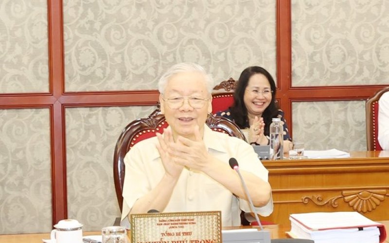 Tổng Bí thư chủ trì họp Bộ Chính trị, Ban Bí thư cho ý kiến các đề án