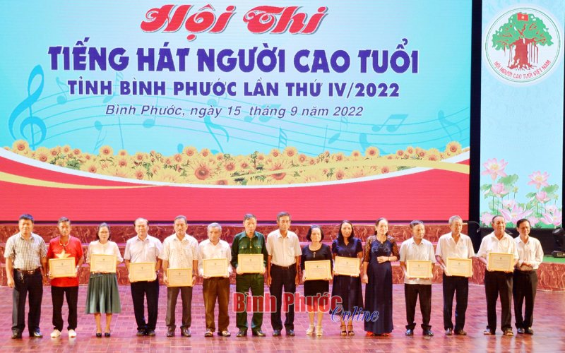 TP. Đồng Xo&agrave;i nhất Hội thi Tiếng h&aacute;t người cao tuổi tỉnh B&igrave;nh Phước lần thứ IV