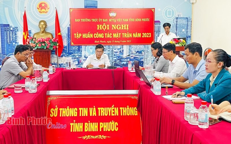 1.479 cán bộ mặt trận được bồi dưỡng nghiệp vụ