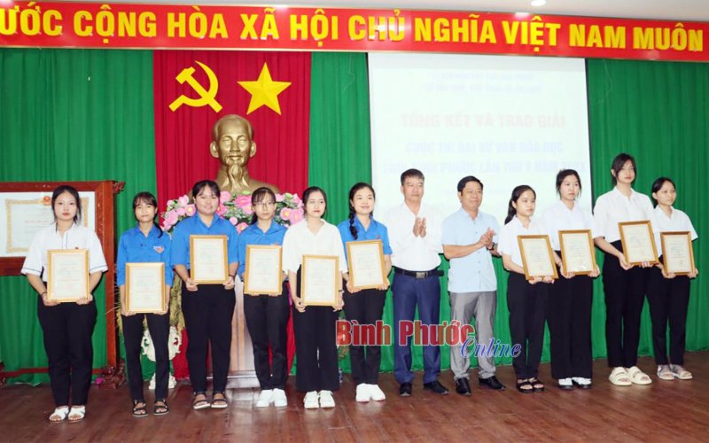 B&igrave;nh Phước: 39 t&aacute;c phẩm đoạt giải cuộc thi Đại sứ văn h&oacute;a đọc