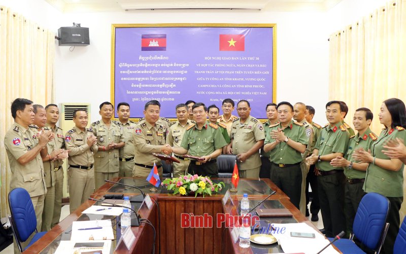 Bình Phước - Kratie hợp tác phòng, chống tội phạm và bảo vệ an ninh biên giới
