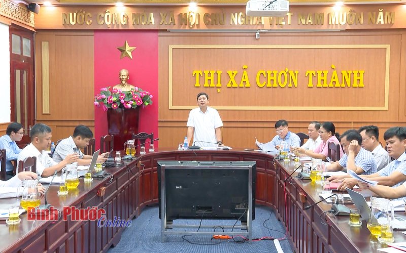 Chơn Thành: Đẩy nhanh tiến độ hoàn thiện thủ tục đầu tư các chương trình, dự án