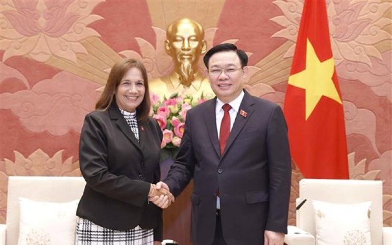 Chủ tịch Quốc hội Vương Đình Huệ tiếp Phó Chủ tịch Quốc hội Cuba