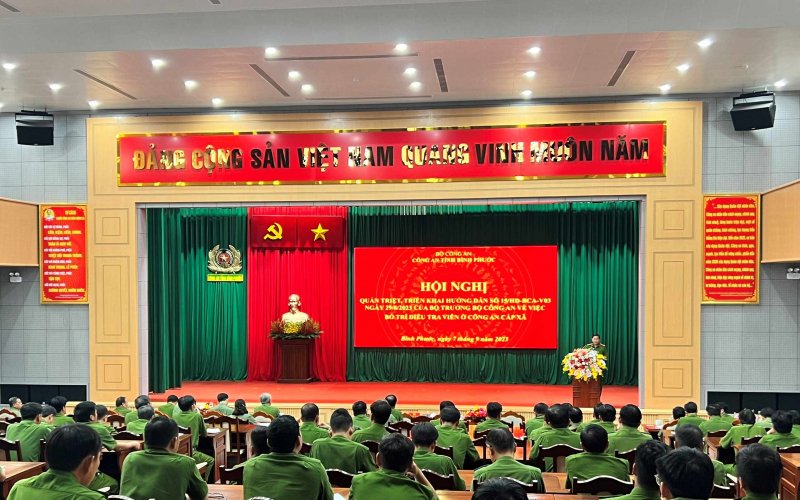 Công an Bình Phước triển khai bố trí Điều tra viên Công an cấp xã