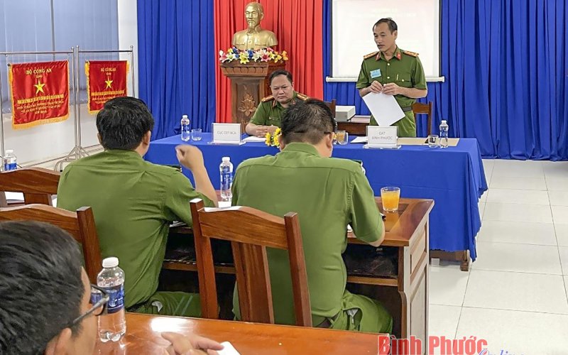 Cục cảnh sát PCCC và CNCH làm việc tại Bình Phước 