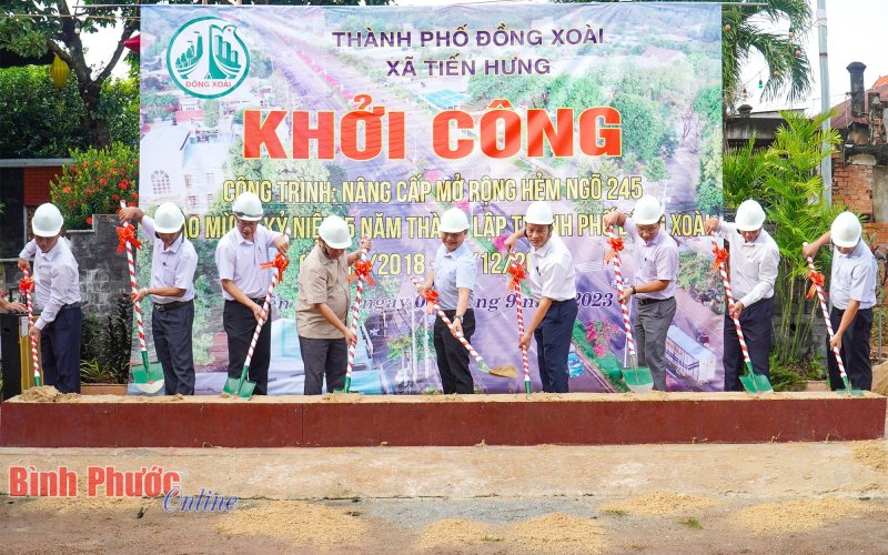 Đồng Xoài mở rộng đường hẻm thành đường đô thị