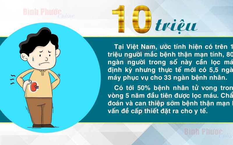Hơn 10 triệu người Việt mắc bệnh thận mạn tính
