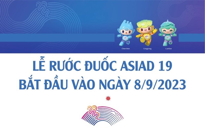 [Infographics] Lễ rước đuốc ASIAD 19 bắt đầu vào ngày 8-9