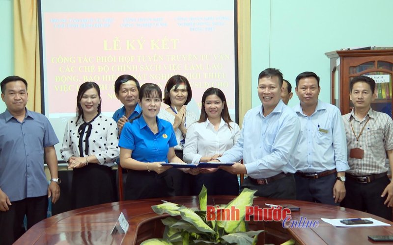 Ký kết phối hợp hỗ trợ việc làm cho người lao động