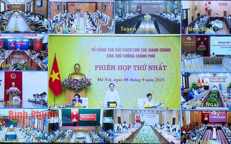Phiên họp thứ nhất Tổ công tác cải cách thủ tục hành chính của Thủ tướng Chính phủ