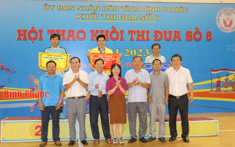 Sở Văn hóa - Thể thao và Du lịch nhất toàn đoàn hội thao Khối thi đua số 6