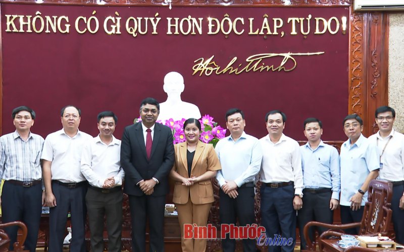 Tăng cường giao lưu văn hóa, xúc tiến thương mại giữa Bình Phước với các bang của Ấn Độ