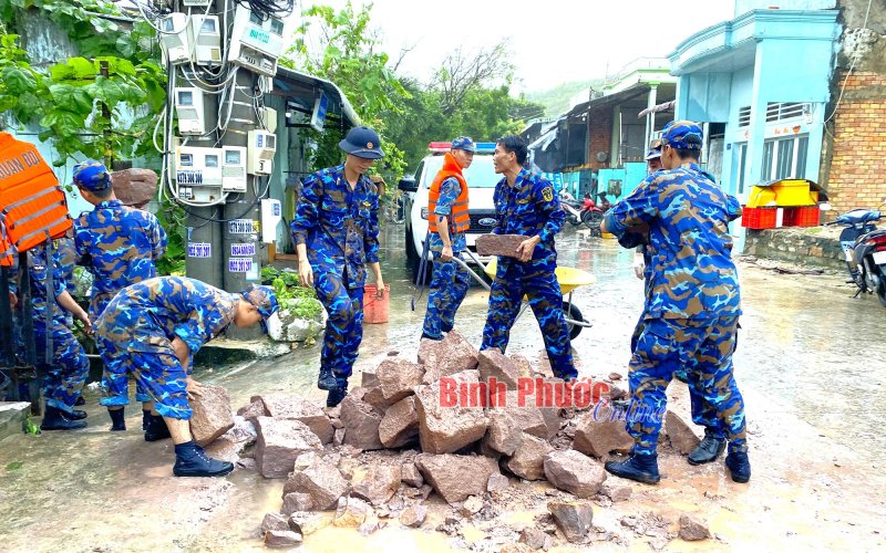 Vùng 5 Hải quân giúp dân phòng, chống sạt lở bờ biển