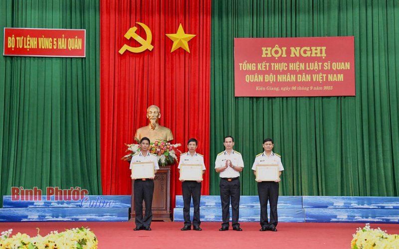 Vùng 5 Hải quân tổng kết thực hiện Luật Sĩ quan Quân đội nhân dân Việt Nam