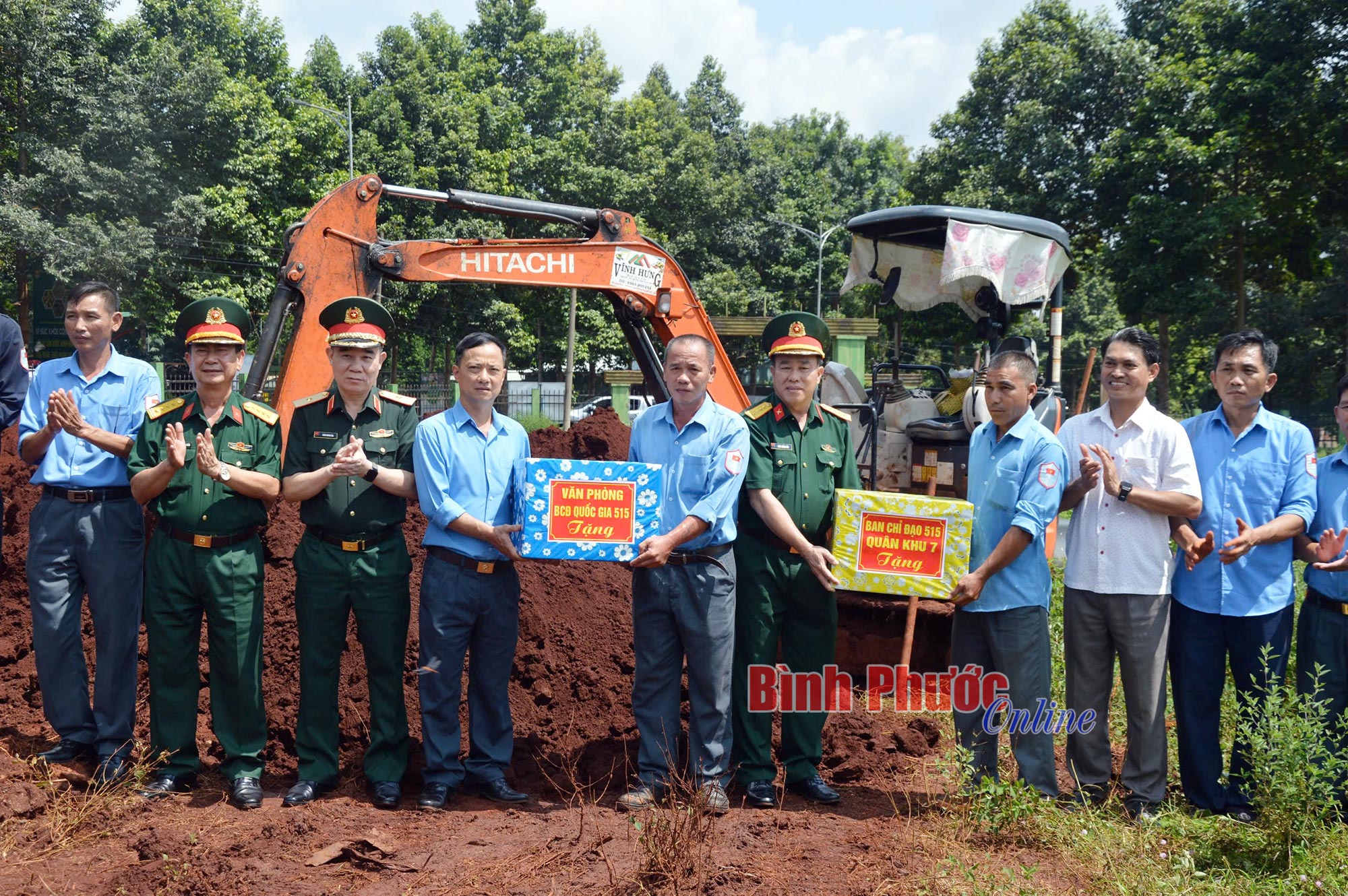 Ban Chỉ đạo Quốc gia 515 thăm, động viên Đội K72 đang làm nhiệm vụ tại Lộc Ninh