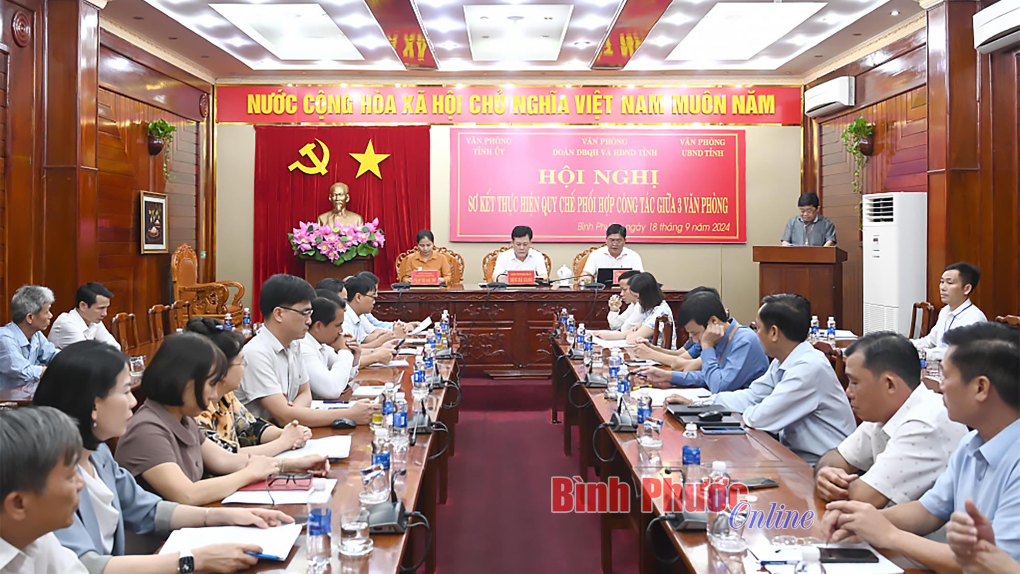 Bình Phước: Thực hiện tốt công tác phối hợp giữa 3 văn phòng