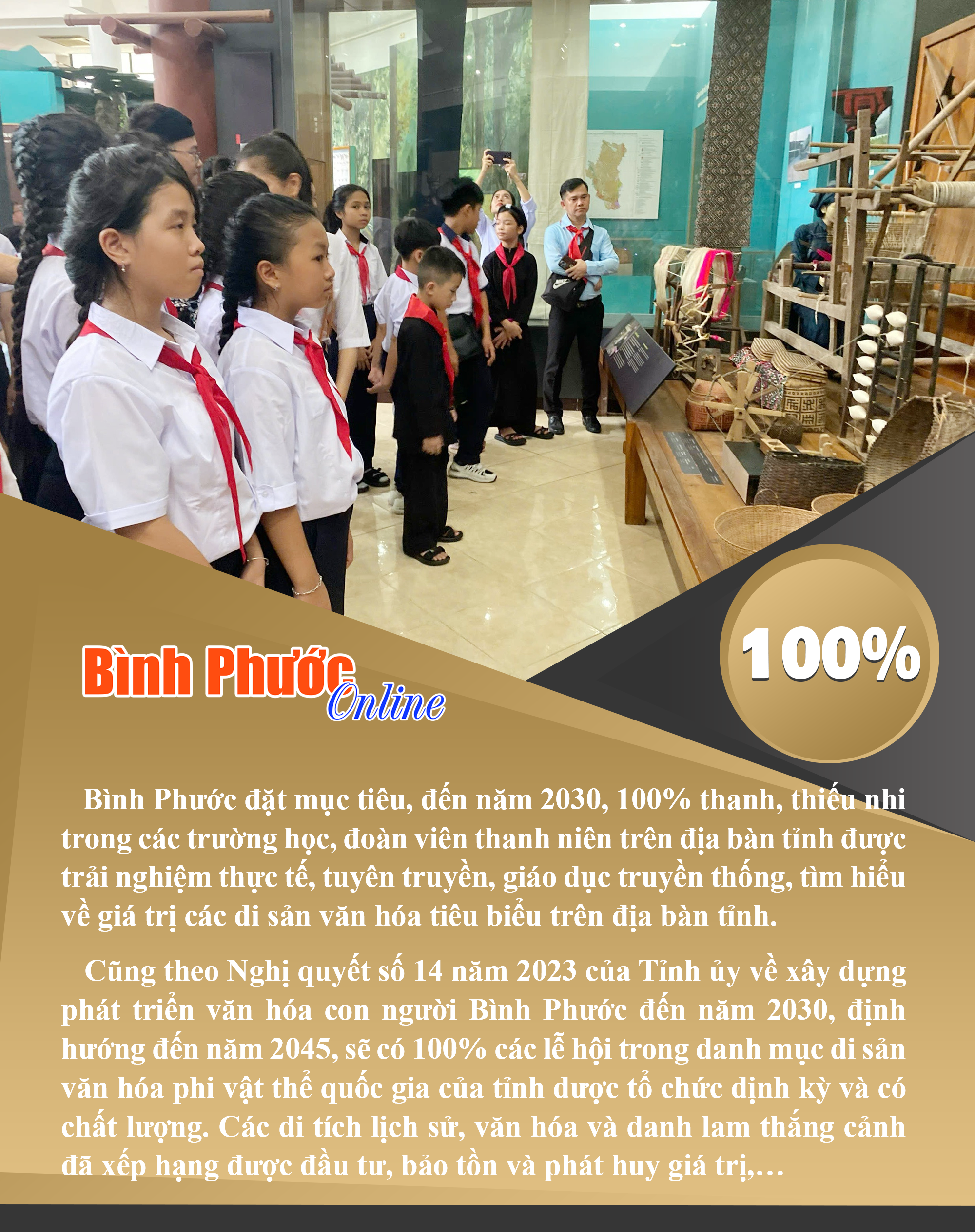 Bình Phước: Đến năm 2030, 100% thanh, thiếu nhi trong các trường học được trải nghiệm thực tế