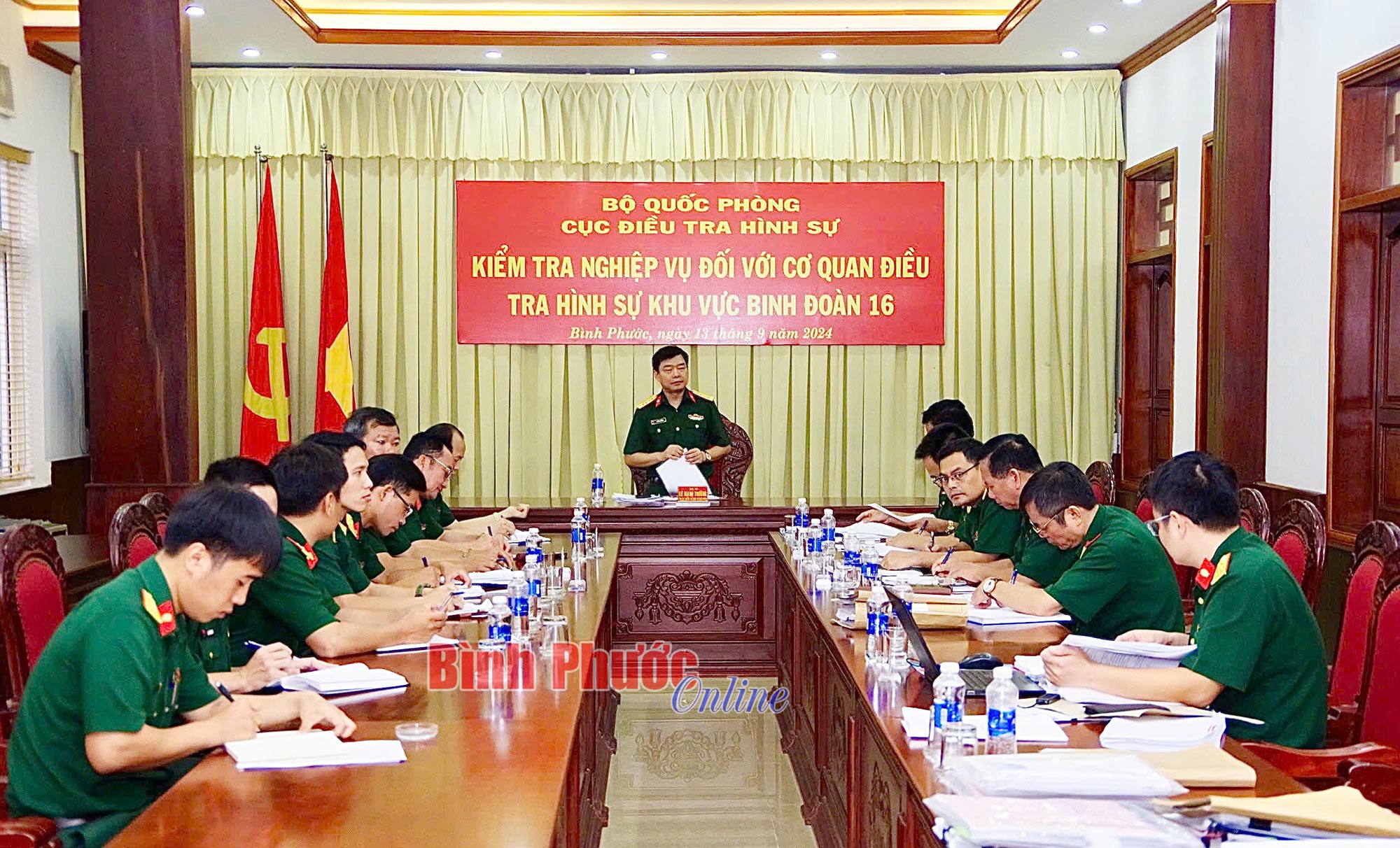 Bộ Quốc phòng kiểm tra nghiệp vụ điều tra hình sự khu vực Binh đoàn 16 