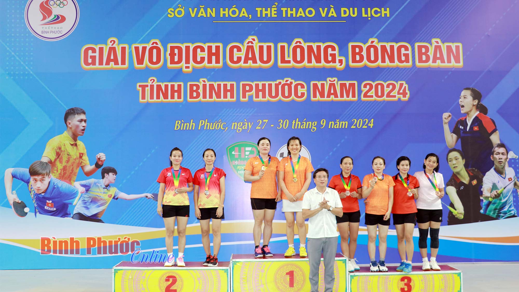 Phước Long giành 5 huy chương vàng giải cầu lông, bóng bàn tỉnh Bình Phước năm 2024