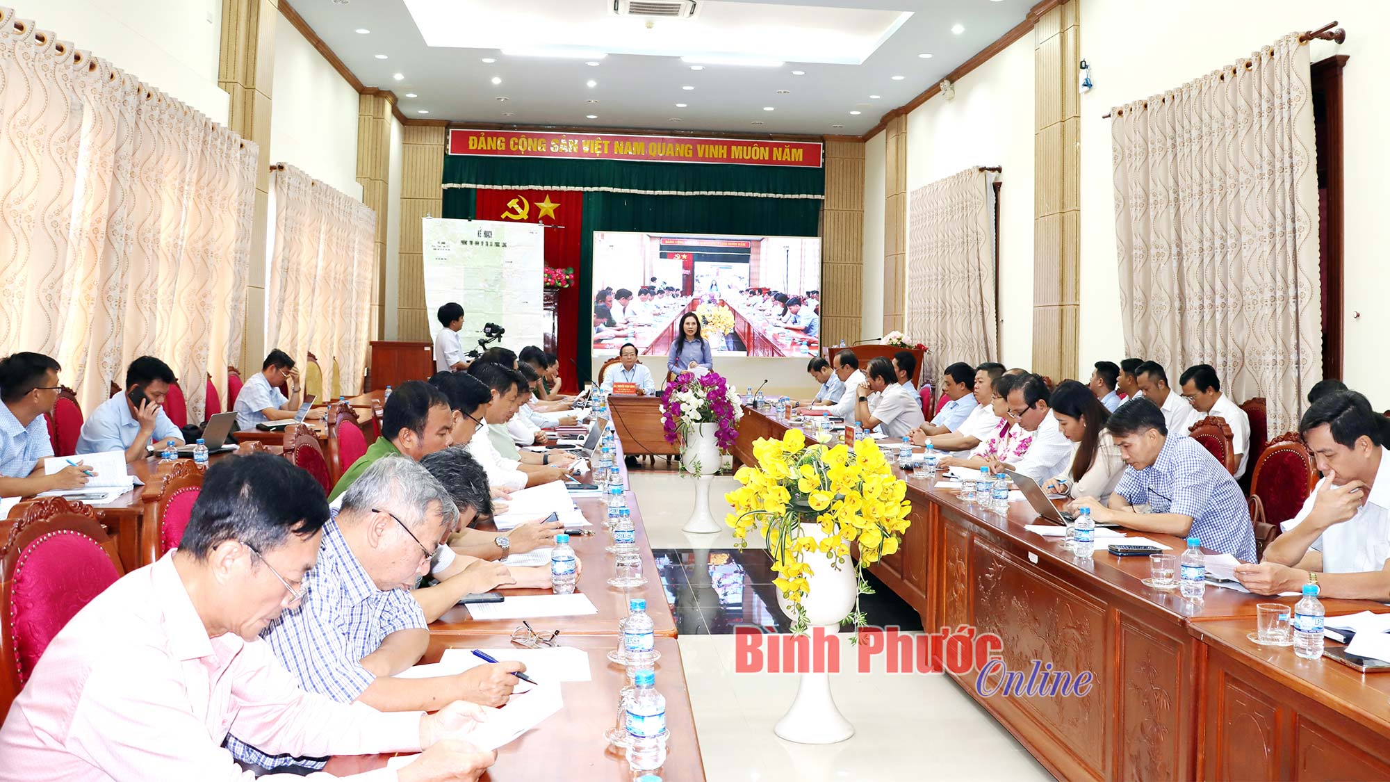 Tổng duyệt chương trình diễn tập phòng thủ dân sự thị xã Phước Long