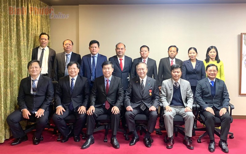 Binh Phuoc省からの代表団が来日し、働きました