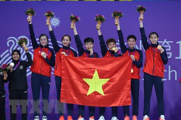 Đoàn Việt Nam hoàn thành chỉ tiêu huy chương Vàng tại ASIAD 2023 hình ảnh 1 Doan Viet Nam hoan thanh chi tieu huy chuong Vang tai ASIAD 2023 hinh anh 1