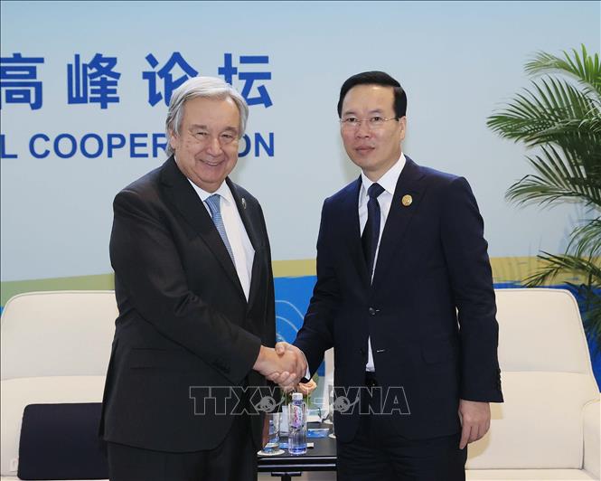 Chủ tịch nước Võ Văn Thưởng tiếp Tổng Thư ký LHQ António Guterres