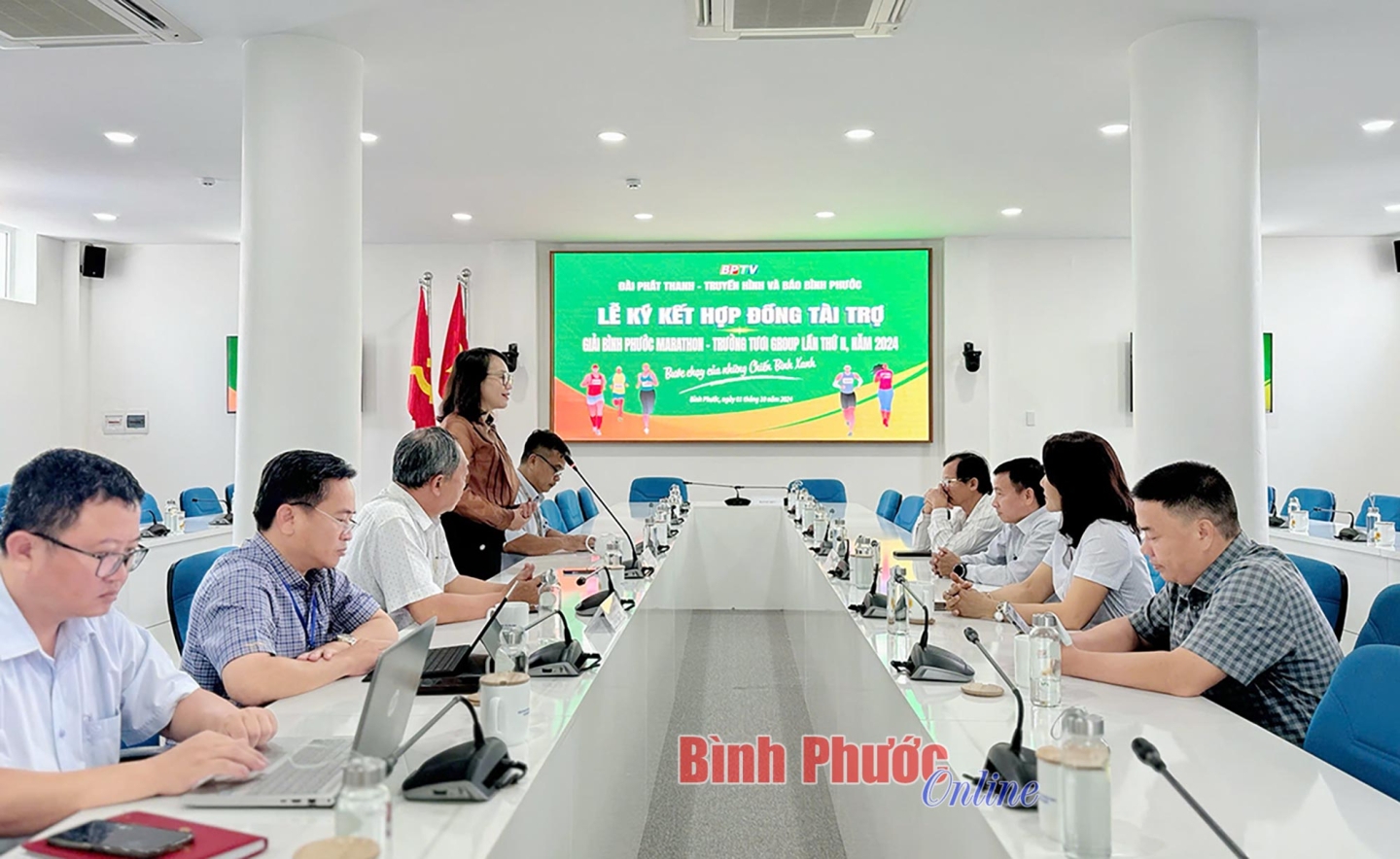 BPTV và VNPT ký kết tài trợ Giải Bình Phước Marathon