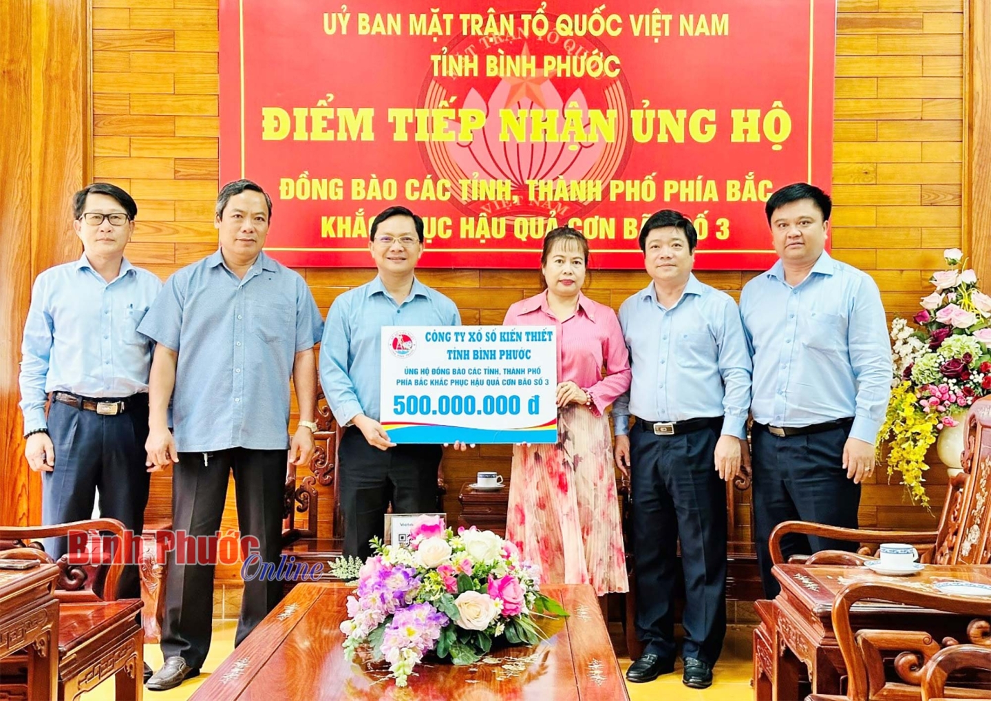 Bình Phước: Hơn 36,4 tỷ đồng ủng hộ đồng bào bị bão lũ miền Bắc